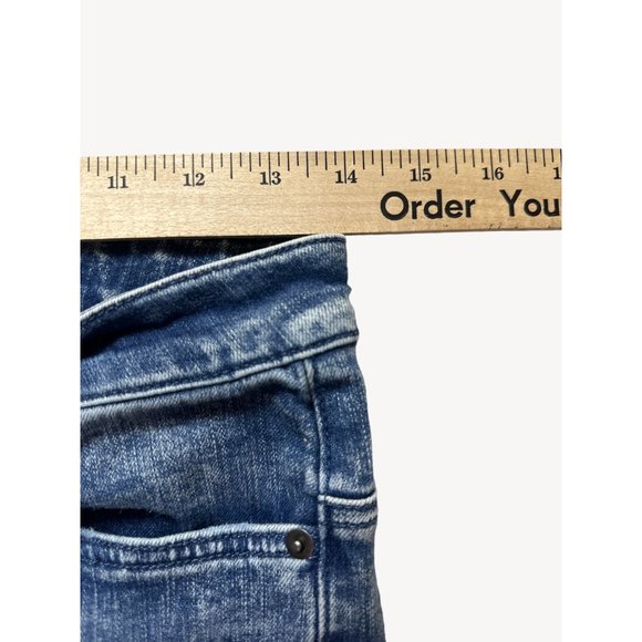 No Boundaries Jeans Womens 30/30 Blue Denim Distressed Straight Leg Pants Bottom - Picture 4 of 8